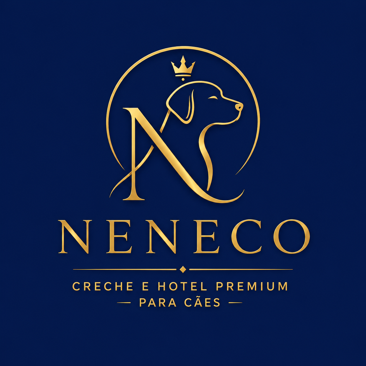 Logotipo NENECO Creche e Hotel Premium para Cães